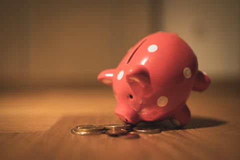 image of a red piggybank