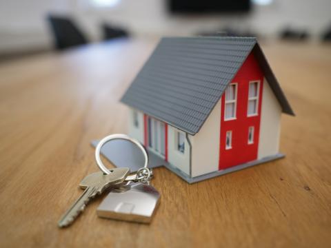 image of a toy house on a table